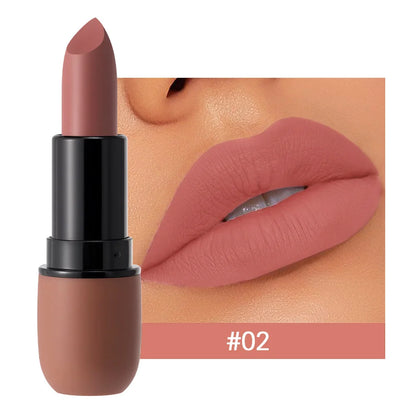 Batom Matte 6 Cores — Longa Duração e à Prova d'Água