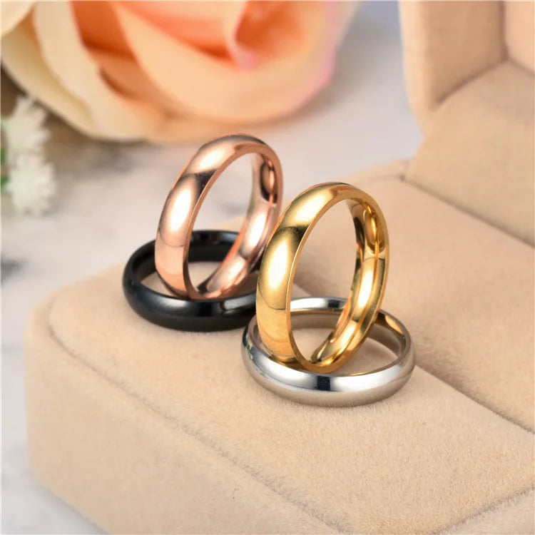 Anel de Titânio Casal Antialérgico para Casamento
