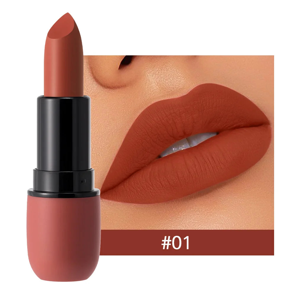 Batom Matte 6 Cores — Longa Duração e à Prova d'Água