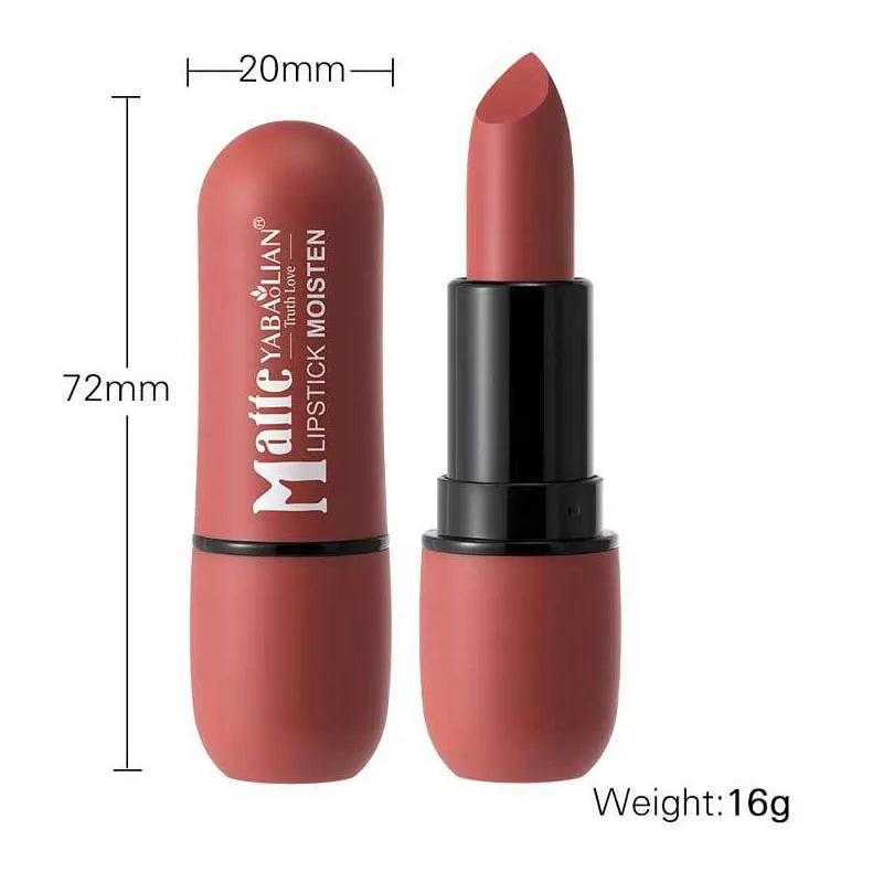 Batom Matte 6 Cores — Longa Duração e à Prova d'Água
