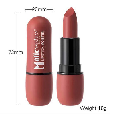 Batom Matte 6 Cores — Longa Duração e à Prova d'Água