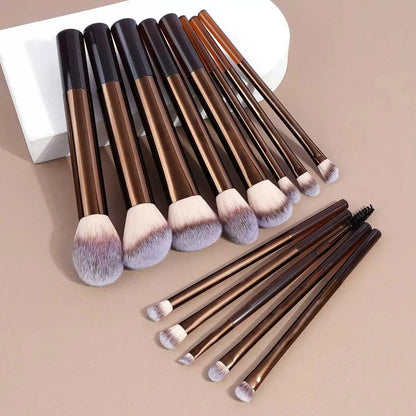 Kit 13 Pincéis de Maquiagem Profissional