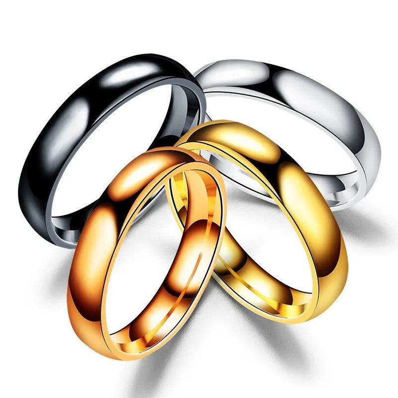 Anel de Titânio Casal Antialérgico para Casamento