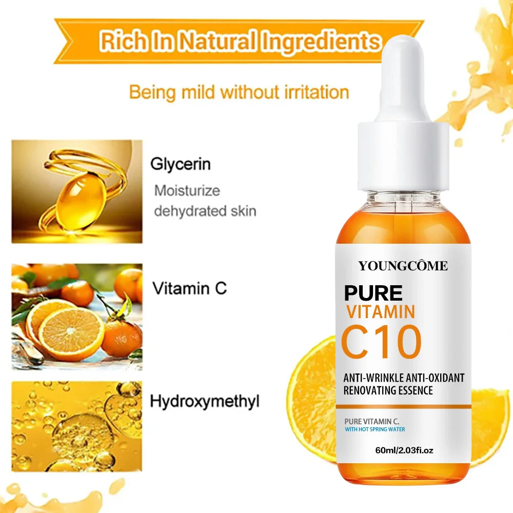 Sérum Facial Vitamina C e Ácido Hialurônico Clareador