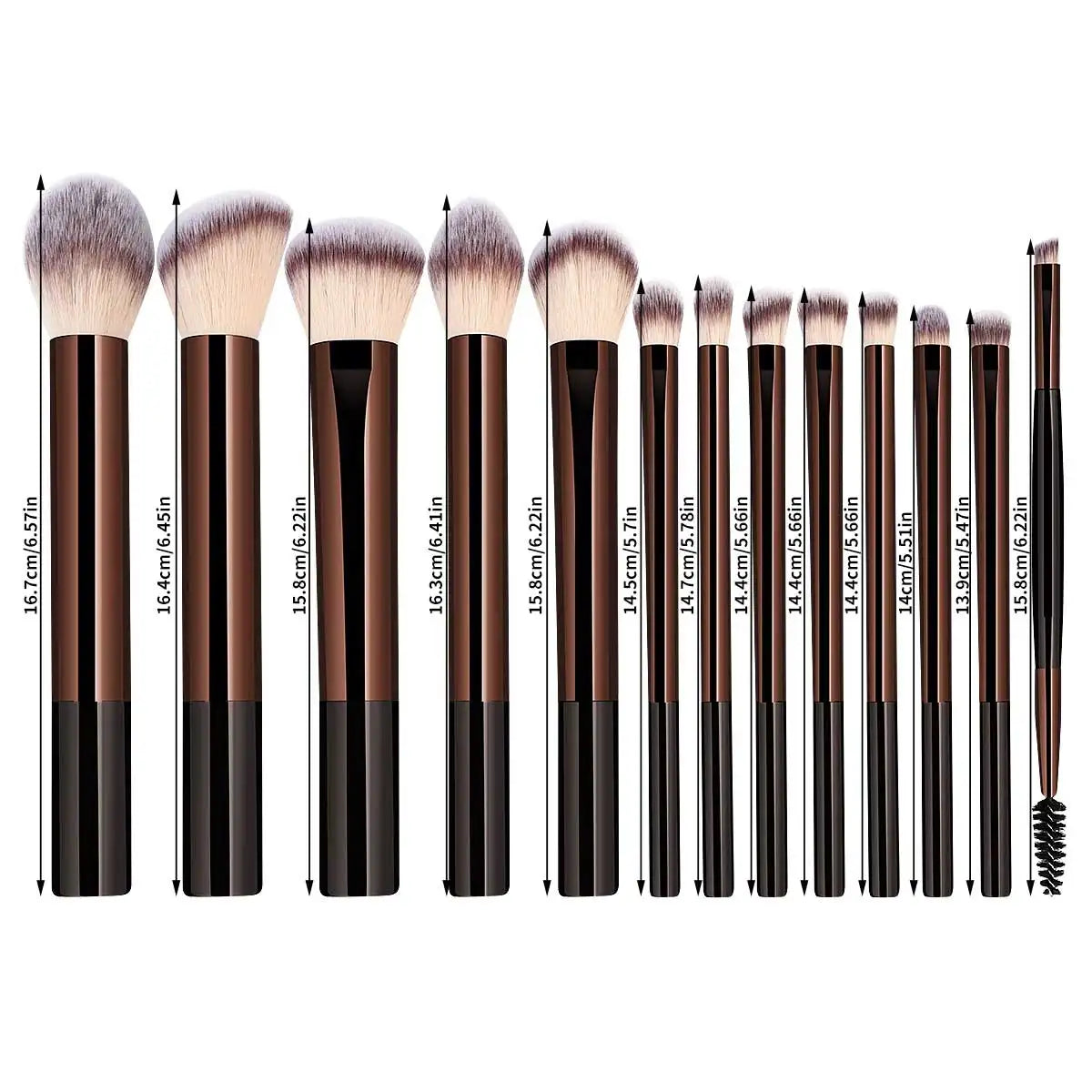 Kit 13 Pincéis de Maquiagem Profissional