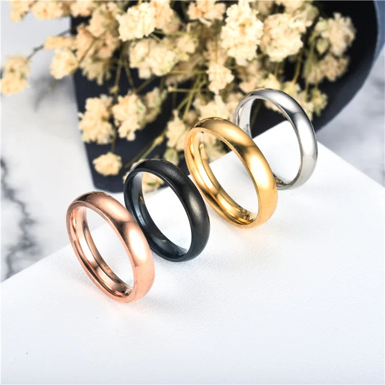 Anel de Titânio Casal Antialérgico para Casamento