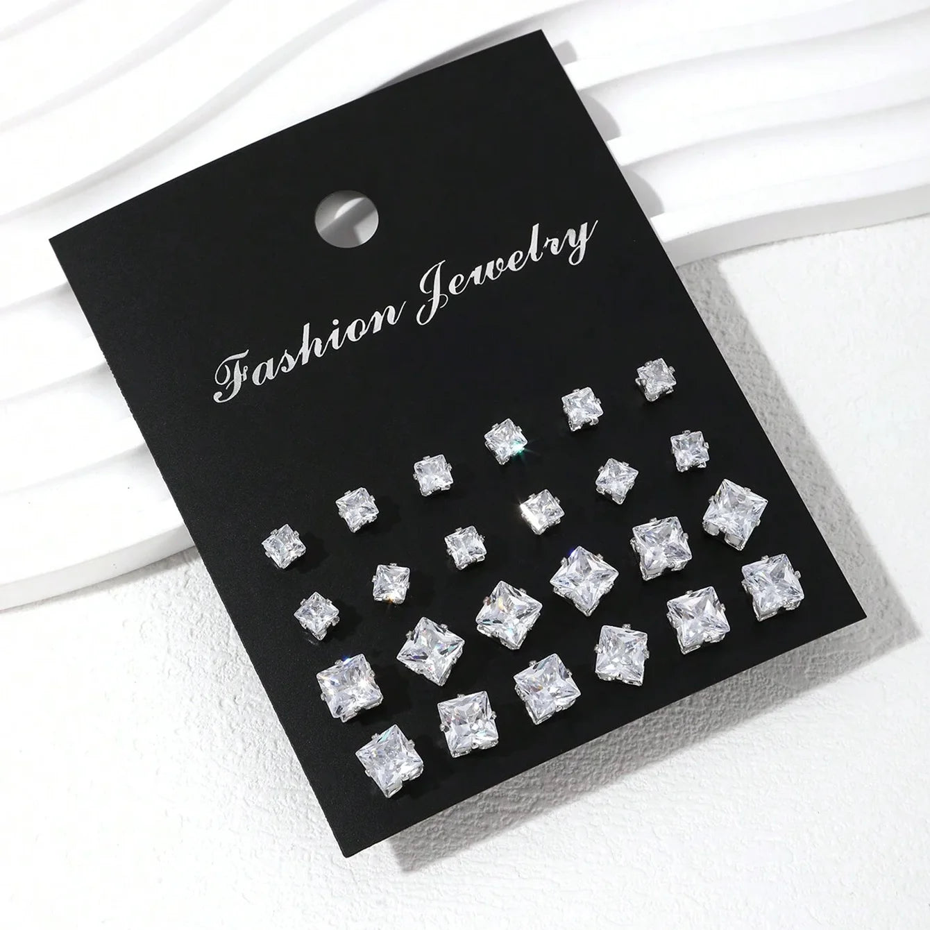 Kit 12 Pares de Brincos de Zirkônia Luxuosos