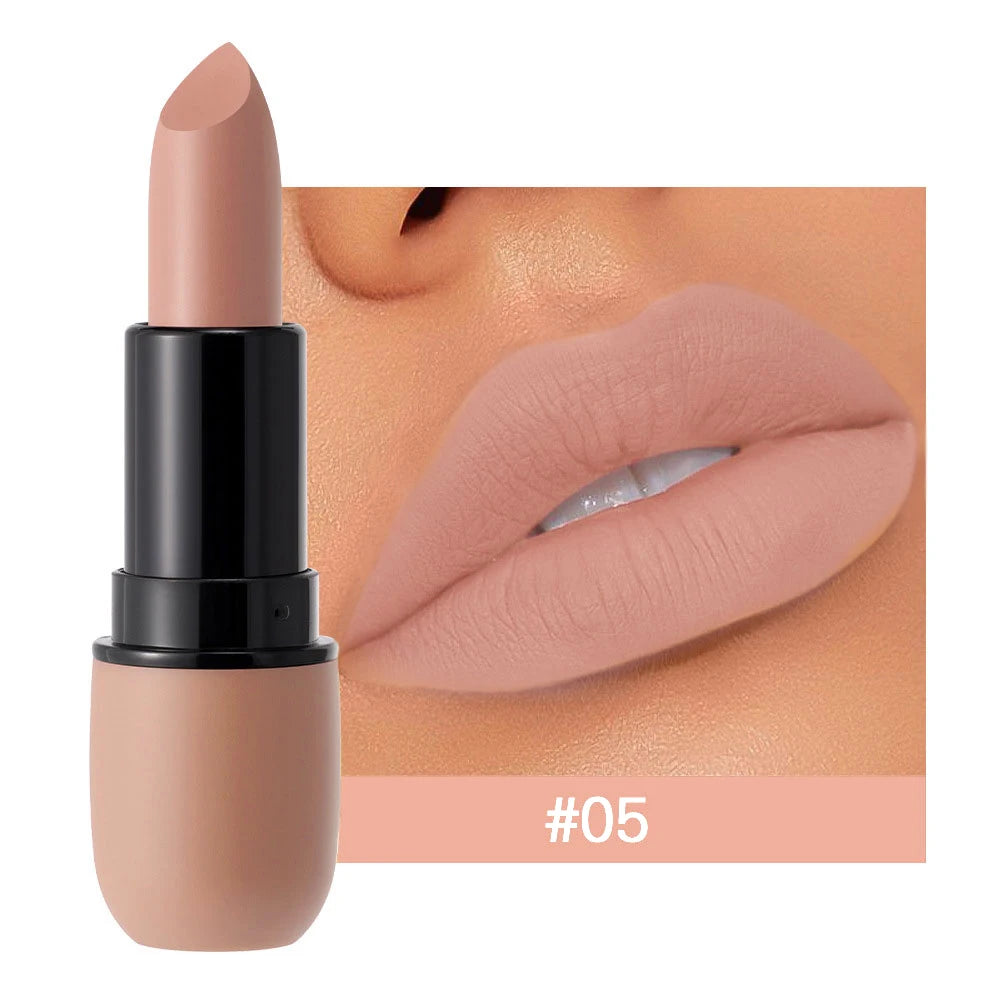 Batom Matte 6 Cores — Longa Duração e à Prova d'Água