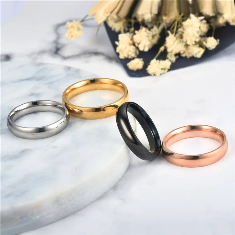 Anel de Titânio Casal Antialérgico para Casamento