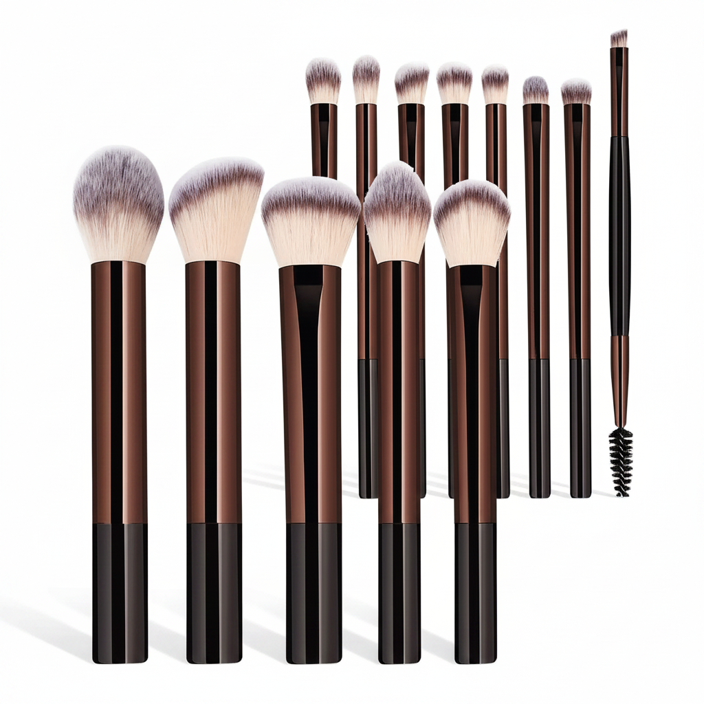 Kit 13 Pincéis de Maquiagem Profissional