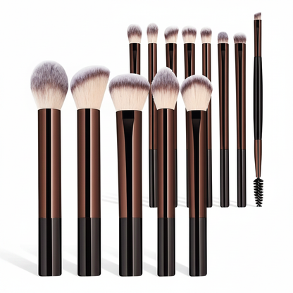 Kit 13 Pincéis de Maquiagem Profissional
